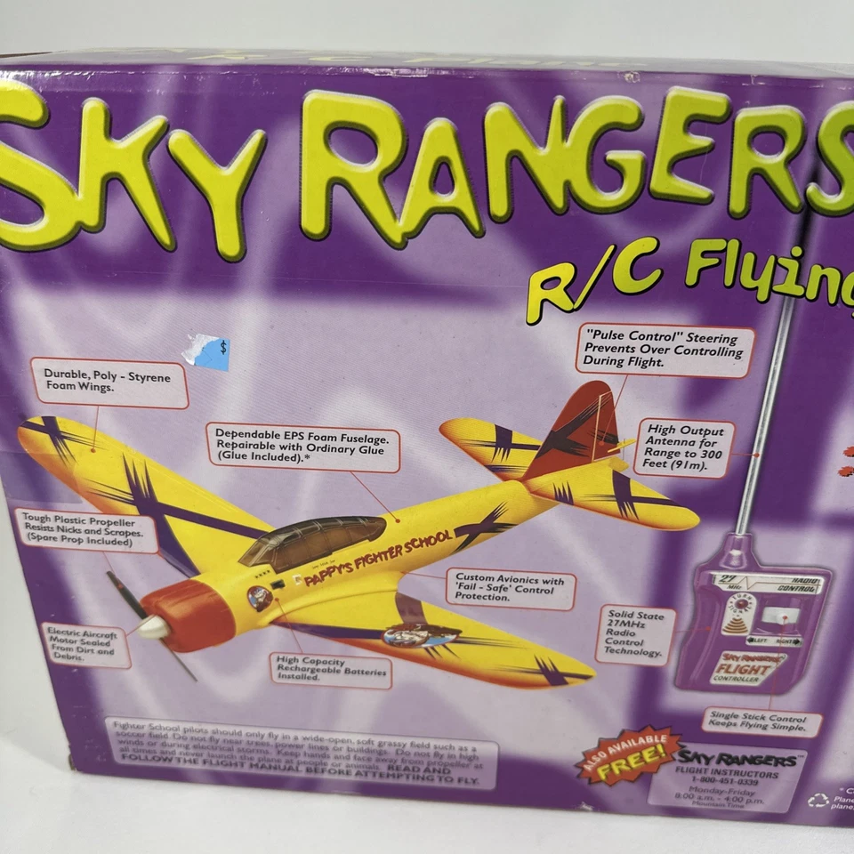 Nuevo avión de radiocontrol Estes Sky Rangers 2002 de colección 4102 Pappy's Fighter Foto 4 de 4