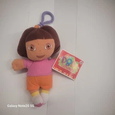 6 Inches Dora The Explorer Plush Doll Keychain 100% Original License Product NWT