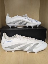 Adidas Predator League FG/MG Soccer Cleat, White, Adult Sizes