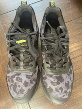 Goruck men’s size 10 1/2 in camo/olive color way. Hi Viz Yellow