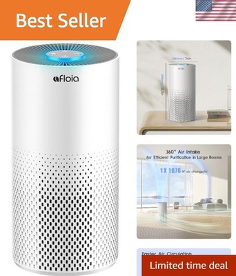 Ultra-Quiet Air Purifier with 7-Color Night Light for Healthier Living Spaces