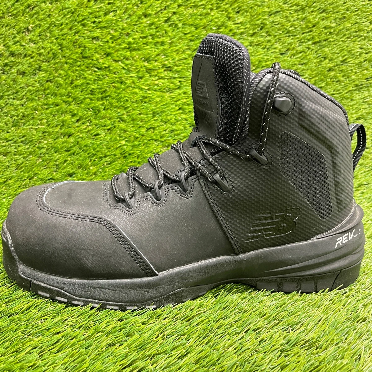 New Balance 989v1 Mens Size 9.5EE Black Leather Composite Toe Safety Work Boots