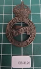 WW1 Army Motor Reserve Cap Badge. Makers Marked  EB-3126