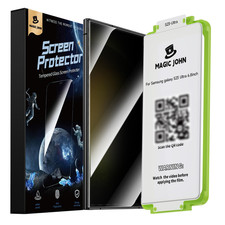 Magic John 2 Pack For Samsung Galaxy S23 Ultra Privacy Screen Protector Ceramic