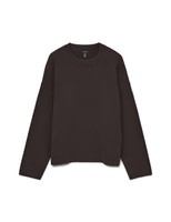 Pullover Vero Moda Vmsilje Ls O-Neck Boxy, GrößE M, Schwarz, Baumwolle