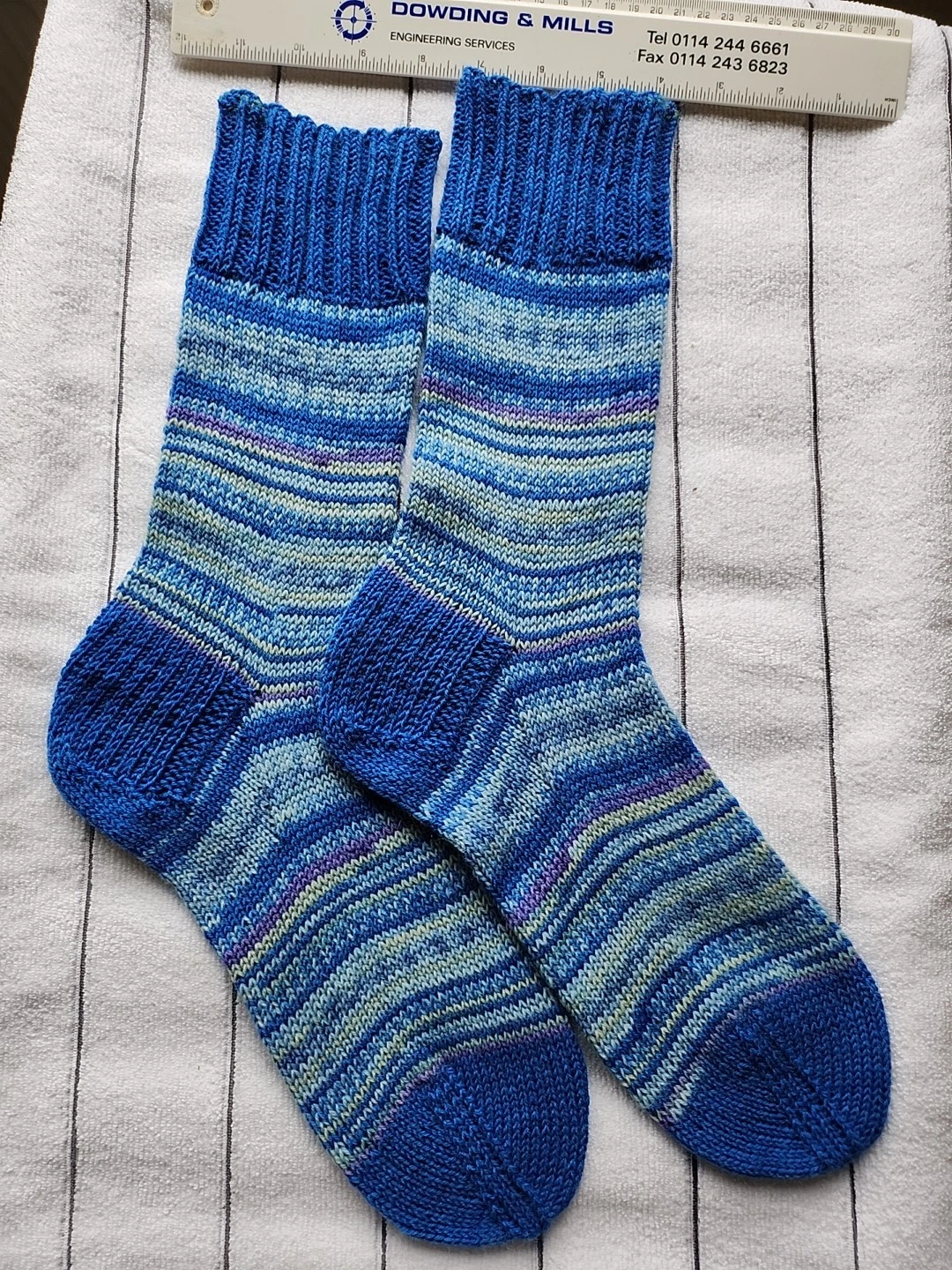 Hand Knitted Wool Socks Size 7-11 #97