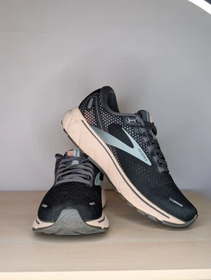 Brooks Ghost 14 Is Women’s Running Shoes — Black with Blush Accents Size 8.5 - Image 1 of 4