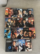 James Bond 007 VHS Collection Lot of (19 tapes) Connery, Moore, Brosnan, Dalton