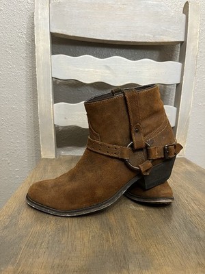 Laredo womens booties emersyn harness leather Brown Boots