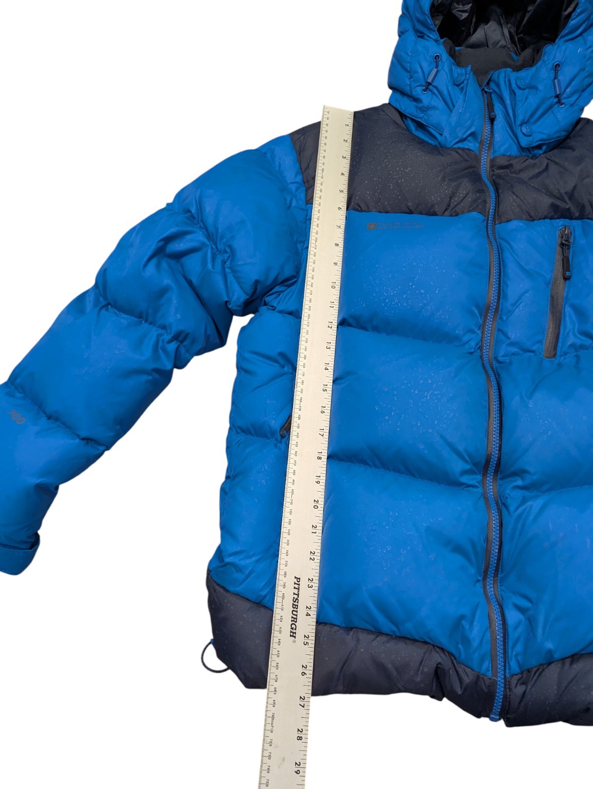 Mountain Warehouse Down Puffer Jacket Medium Blue… - image 9
