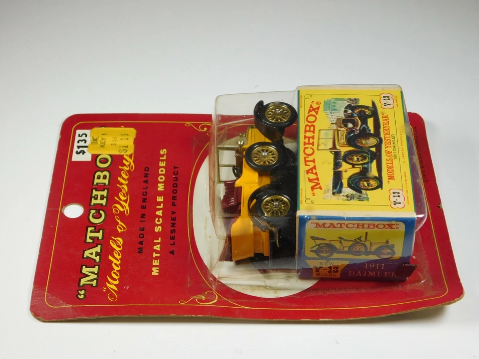NOS Vtg Lesney Matchbox Yesteryear 1911 Daimler No Y13 Fred Bronner Blister Pack - Image 4 of 4