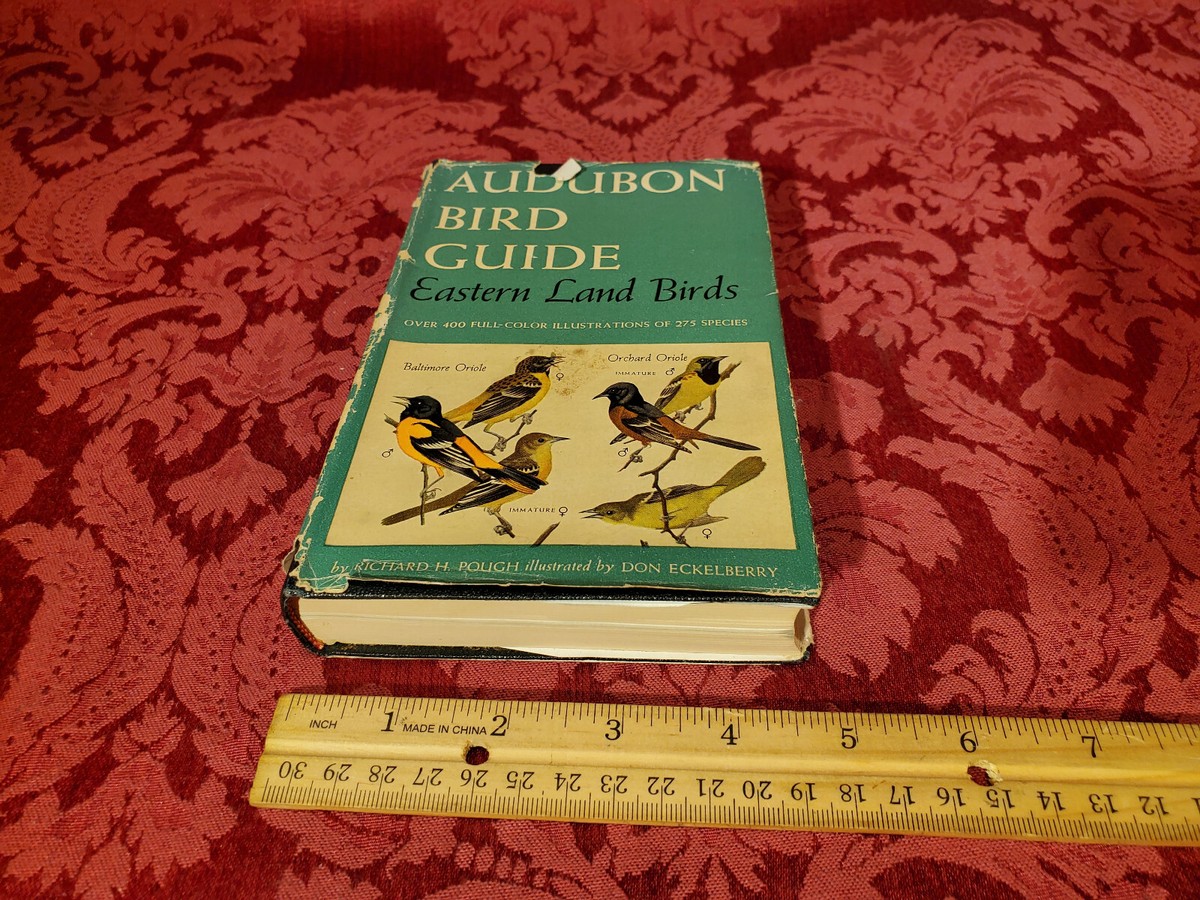 Audubon Bird Guide Eastern Land Birds by Pough, 1946 1st Edition w
