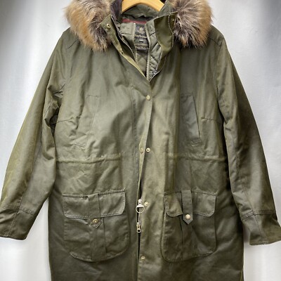 Faux-Fur Trimmed Parka Olive 