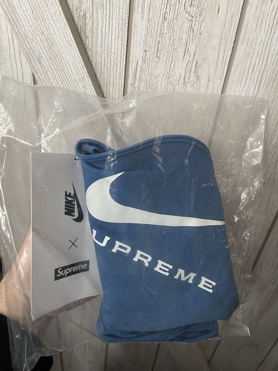 Supreme X Nike Neck Warmer Blue SS21 | eBay