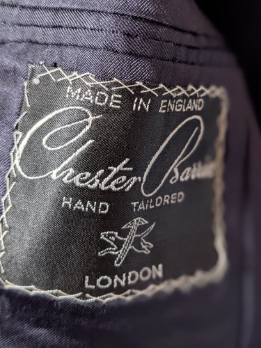 Chester Barrie Vintage Bespoke Black Blazer Jacket Size 41" London England - Picture 5 of 5