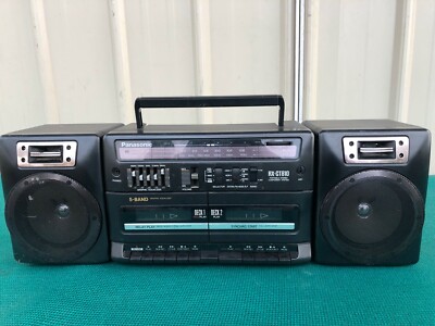 Vintage Panasonic Boombox RX-CT810 AM/FM Dual Cassette Player