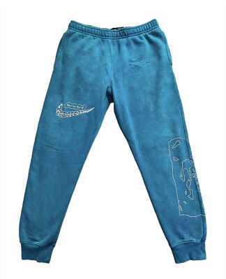 Nike Club Wash Club Drip Sweat Pants Men's Small Green Abyss Aqua
