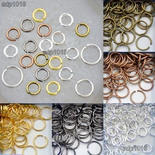Plated Single Loop & Double Loop Jump Rings Connectors Jewelry Findings