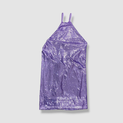 attico purple sequin dress NWT The Attico Eita Purple Sequin Draped Bustier Strapless Dress 38 US 2 $1890