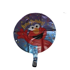 VINTAGE ANAGRAM MYLAR REFILLABLE BALLOON ELMO HAPPY BIRTHDAY - NEVER USED