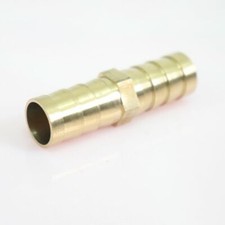 1/2" 12mm Hose Barb Mender Union Splicer Brass Fitting Gas Fuel Water 5pcs