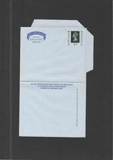 GB Stationery STO QEII 9d letterpress 'No.96'  Air Mail Letter Sheet H&B ASP41