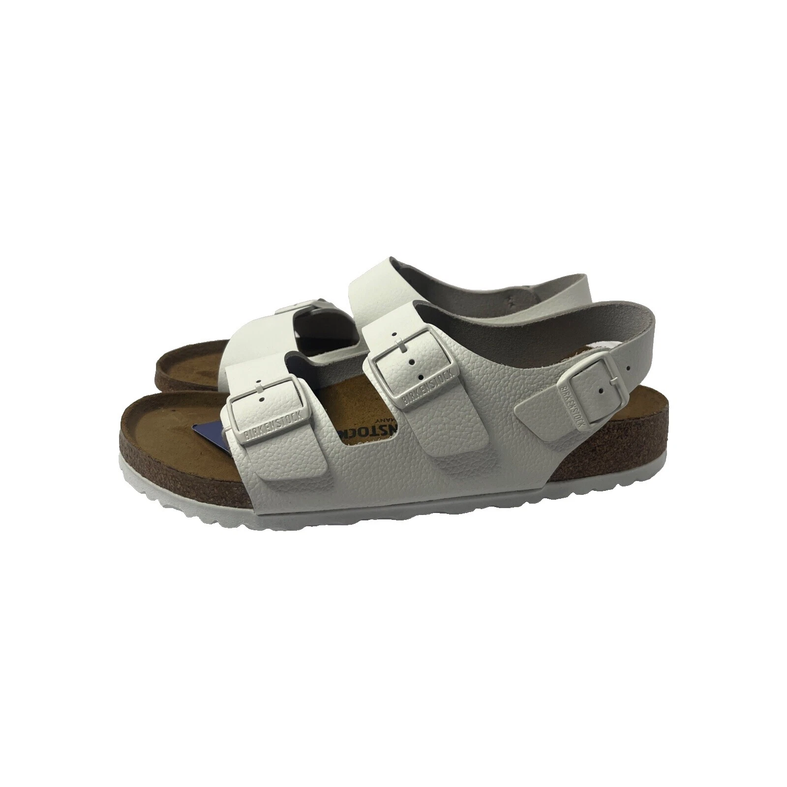 Parte superior de cuero blanco Birkenstock Sandalias Para Hombres