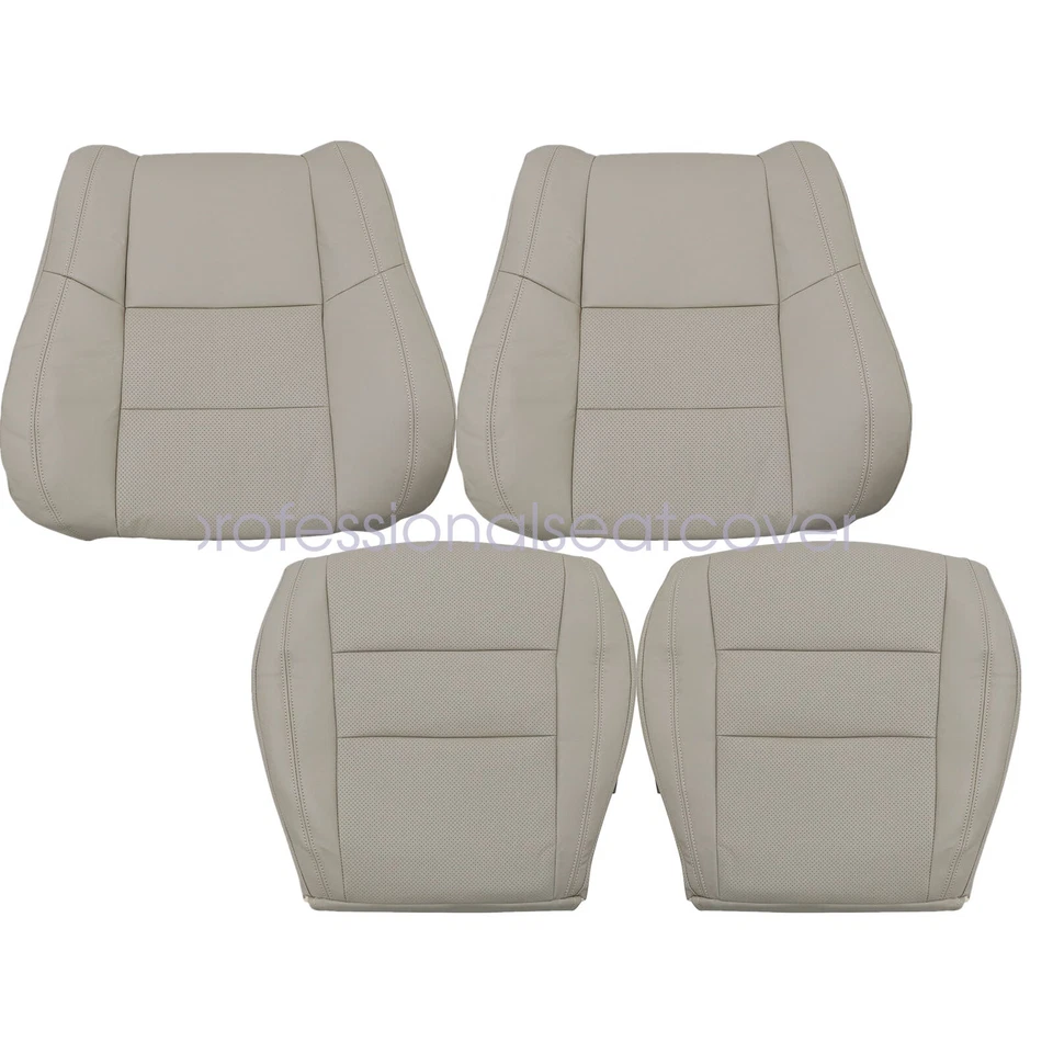 Cubierta de asiento de cuero tostada para conductor y pasajero Dodge Durango 2011-18 inferior y superior Foto 2 de 4