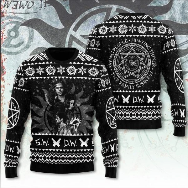 Supernatural 3D Ugly Sweater