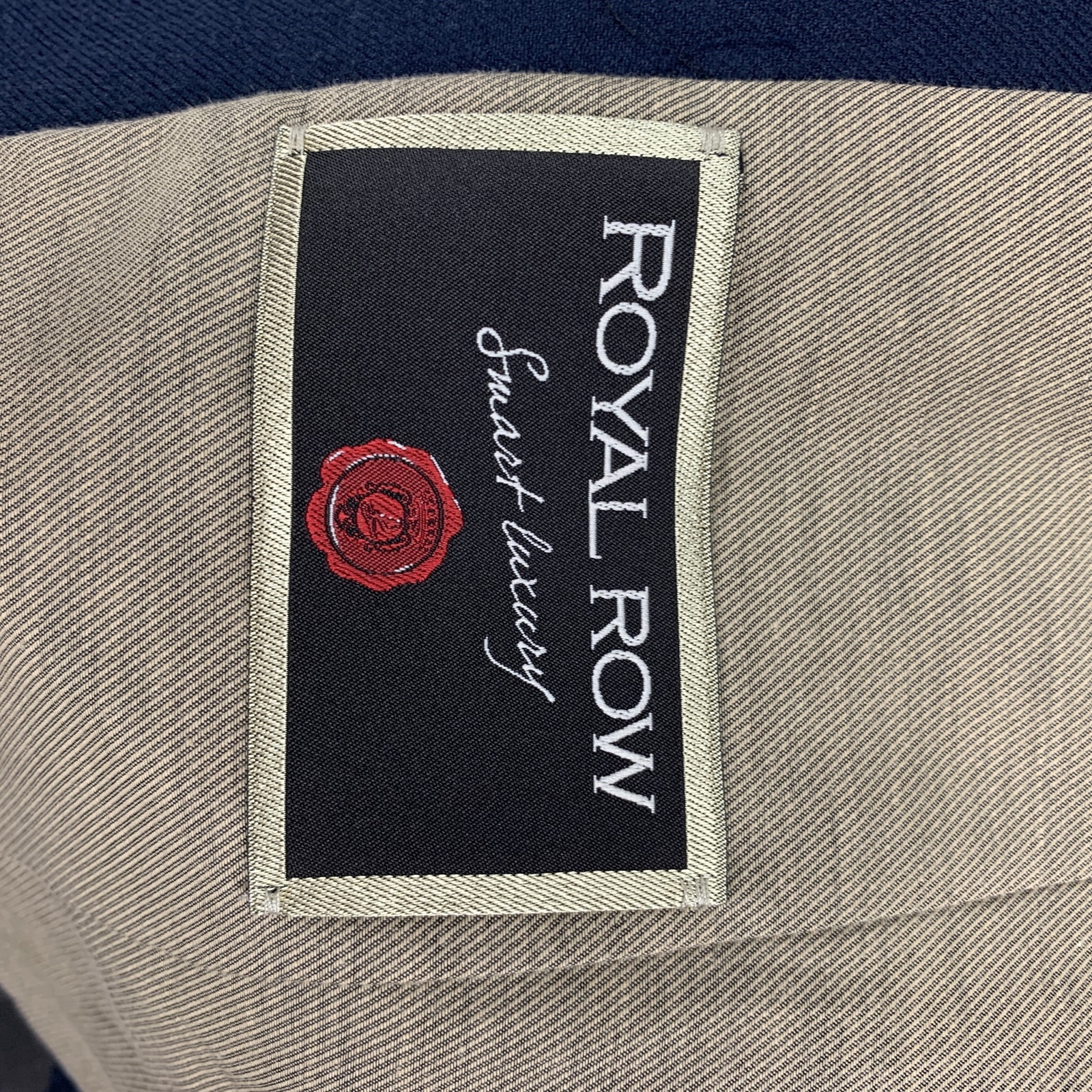 ROYAL ROW Size 36 Navy Wool Cotton V-Neck Vest - image 5