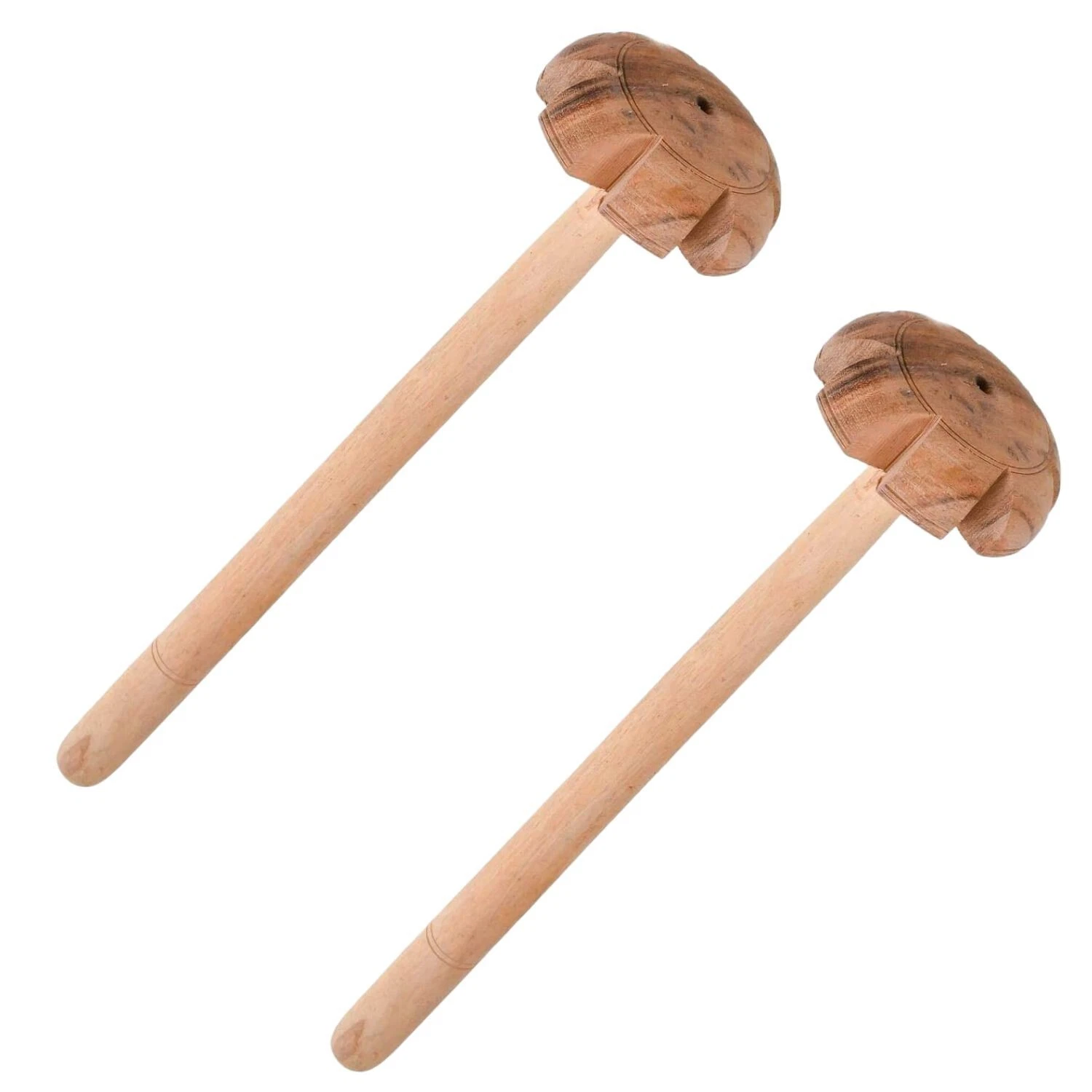 2 Pcs Handmade Wooden Hand Masher Whisk Beater Ghotni Mathani For Kitchen
Opens in a new window or t