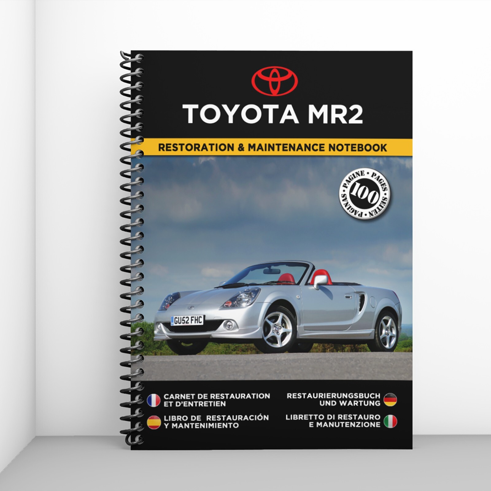 Carnet de maintenance Toyota MR2 Mk3 idéal pour planifier les révisions au garage