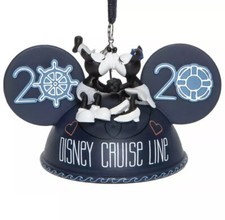Disney Cruise Line 2020 Mickey and Minnie Kissing Ear Hat Ornament NEW
