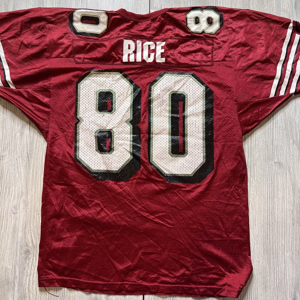 NFL San Francisco 49ers Jerry Rice #80 Camiseta De Colección Wilson XL 50 Hecha en EE. UU. Foto 2 de 4