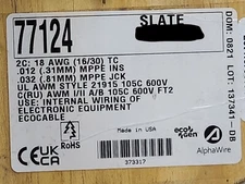 Alpha Wire 77124 18/2C EcoCable Shielded Twist Pair mPPE 600V Control Cable/10ft