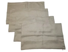 Accent Pillow Covers 4 Pack 12 X 19 Light Green Color Zipper Closure 