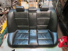 BMW 3 SERIES E90 REAR SEAT BLACK LEATHER BLUE STITCHING