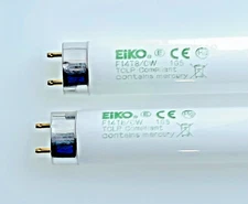 2x Eiko 15519 F14T8/CW 14W 15" Inch T8 4100K Linear Fluorescent Light Bulb