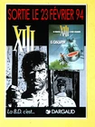 BD XIII el cascador autocollant  format 21 x 15 cm   EO 1994  NEUF (CA4GF5)