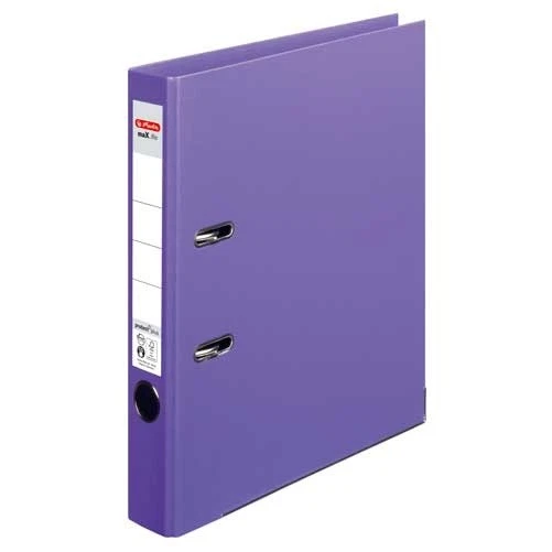 HERLITZ ORDNER MAX.FILE PROTECT VOLL PP COLOR A4 5 CM BREIT LILA NEU