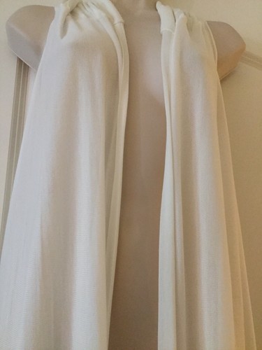 Gorgeous NWT Helmut Lang White Long Hooded Vest Size S - Picture 8 of 12