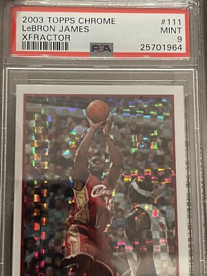 2003-04 Topps Chrome Lebron James #111 Xfractor Rookie Card RC