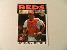 2021 Topps 1986  35th Anniversary Card of Johnny Bench  -  Reds