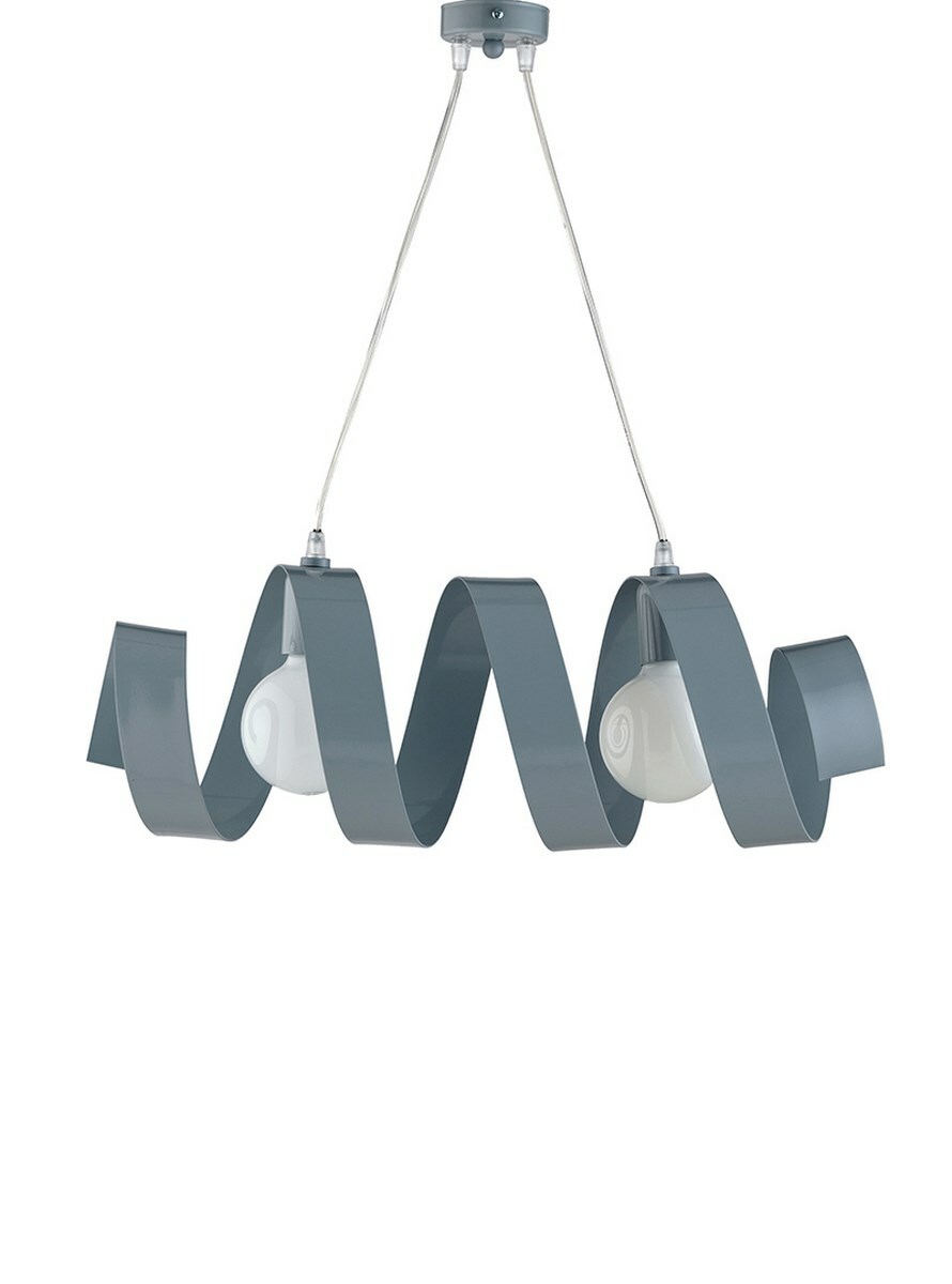 Sospensione Design Moderno Metallo Grigio - Illuminazione Interni