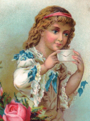 1880s John Goll Bread & Cake Bakery Lovely Child & Letter F180