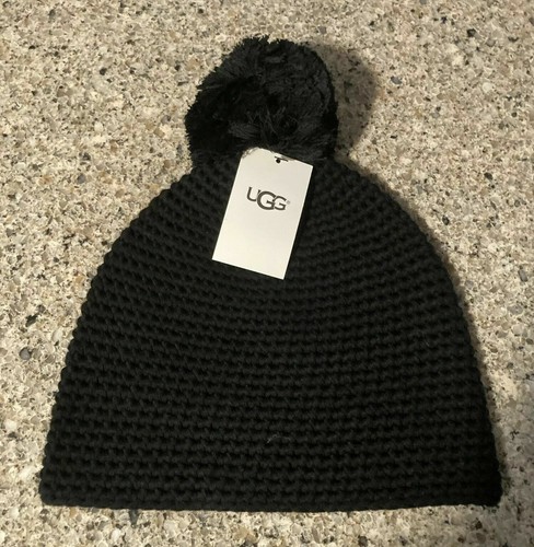 NWT UGG AUSTRALIA BLACK CABLE KNIT 