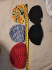 Colorful LOT OF 5  Crocheted Knit Winter Hat Beanies Youth & Teen Fun Colors — photo 2