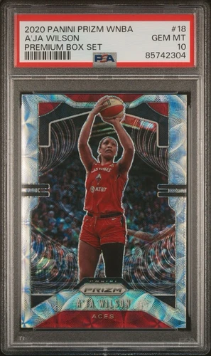 2020 Panini Prizm WNBA #18 A'ja AJA Wilson Premium Box Set /99 PSA 10 1st Prizm