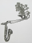 Vintage Torino Saxaphone Jazz Brooch Pin Necklace Earrings Jewelry Trinket Box — photo 3