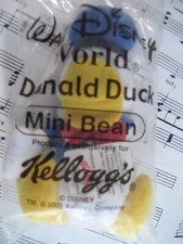 Walt Disney World Donald Duck Mini Bean Kellogg's Cereal Premium 2001 in package